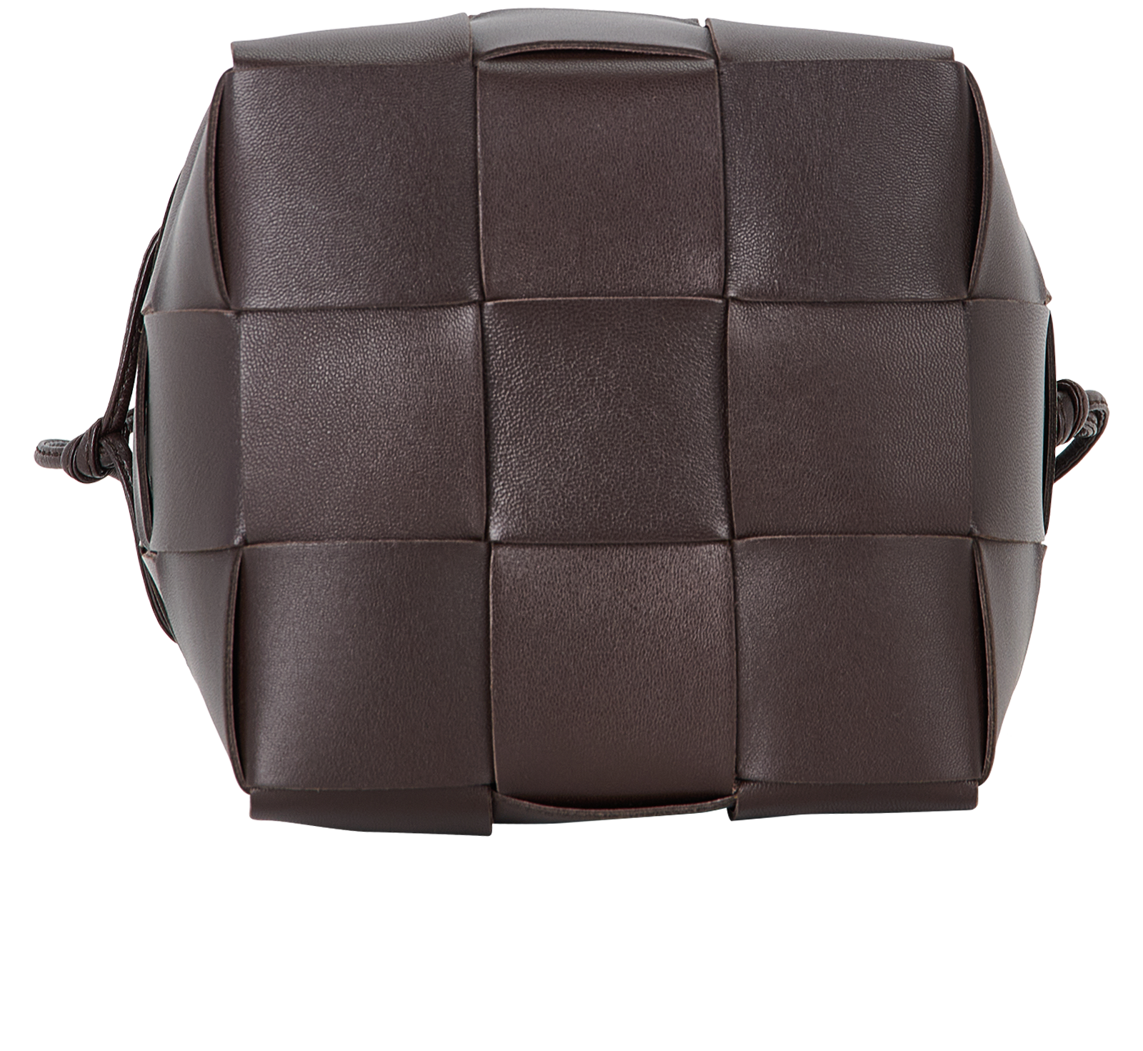 Small Intrecciato Bucket Bag, &pound;375, Handbags, Brown, Leather, Top view